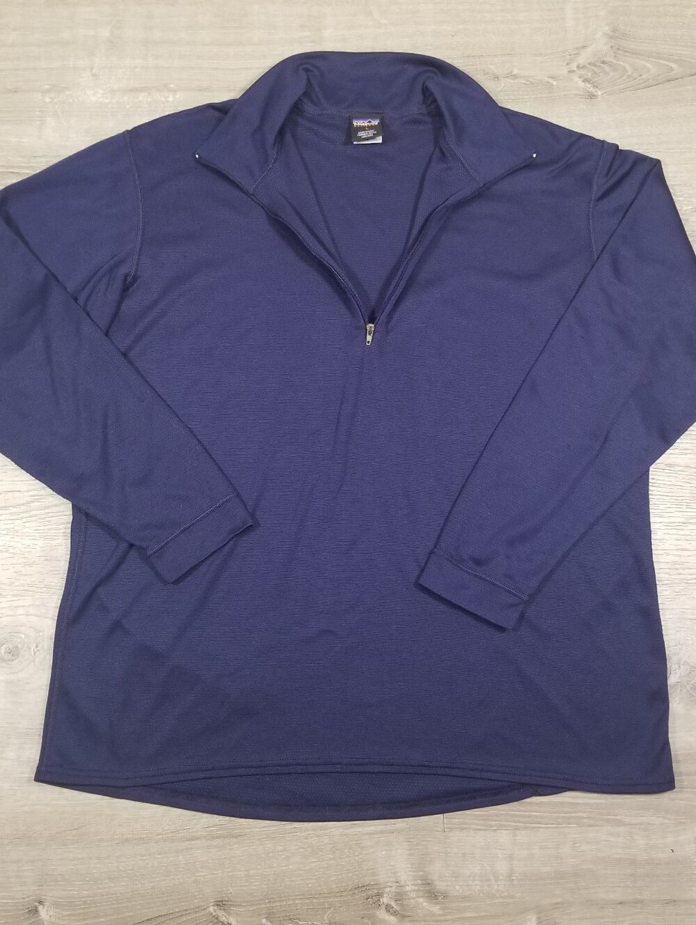 Vintage Patagonia Capilene 1/4 Zip Baselayer Mens Large Blue Made In USA